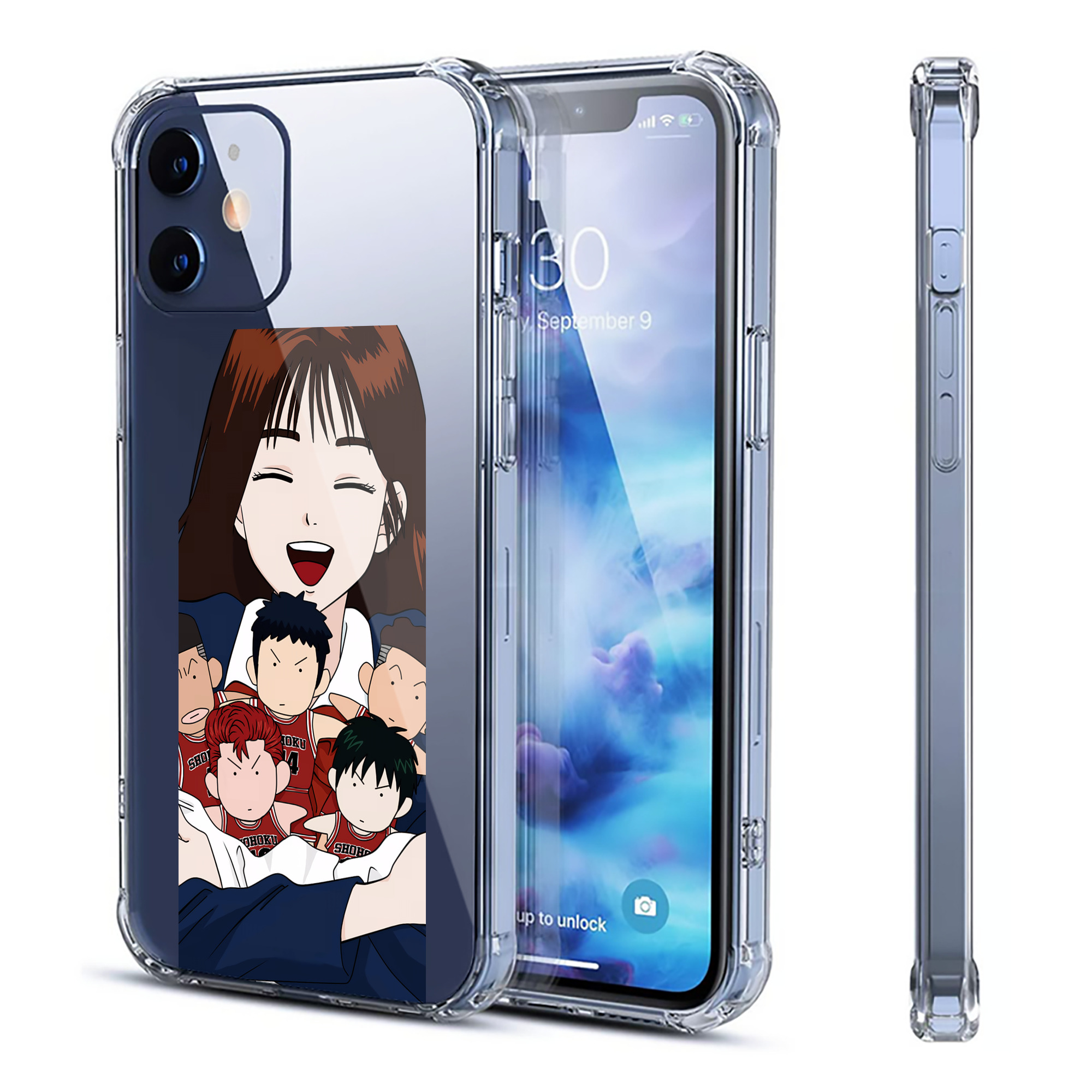 （画像用） SLAM DUNK／スラムダンク 【iPhone 12シリーズ対応】透明スマホケース（クリアソフトケース）